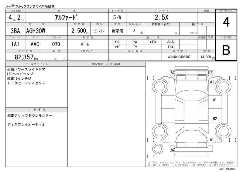 2022 TOYOTA ALPHARD X #26867
